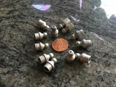 12 small press in grease zirks fittings no  check valve 5/16 hole  farm  tractor