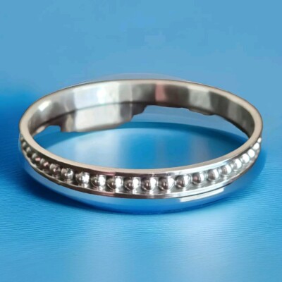 Erick's Sterling Silber Perlen Armreif Armband Taxco.925. Größe 7,5 Zoll
