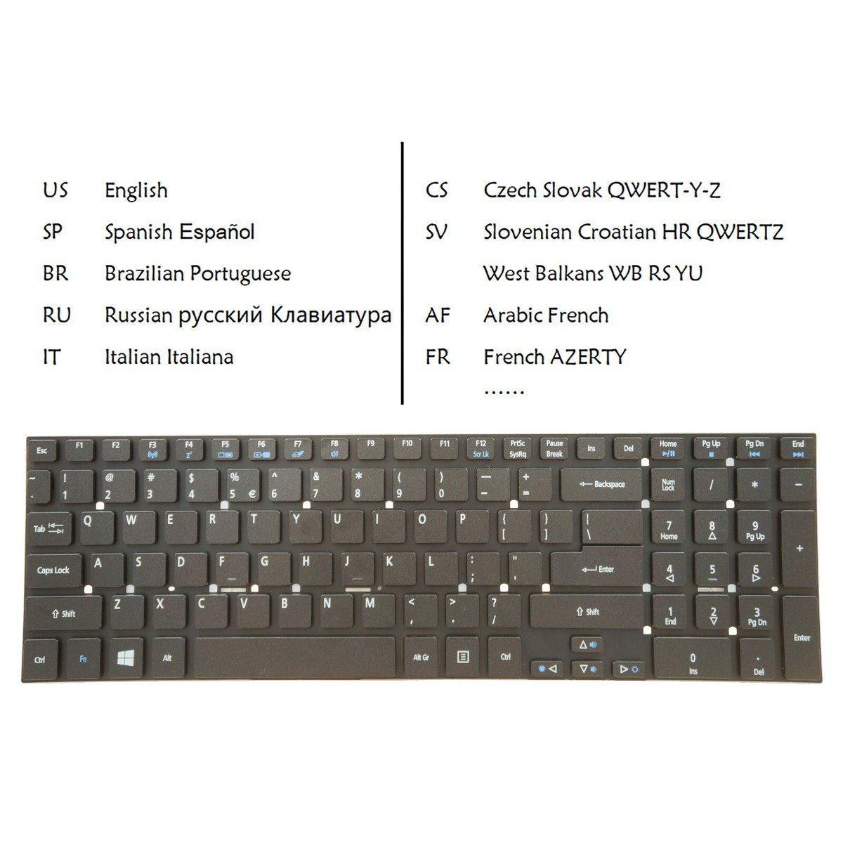 Keyboard for Acer Aspire V5-561 V5-561P Q5WV1 Q5WV8 V5WE2 Z5WE1