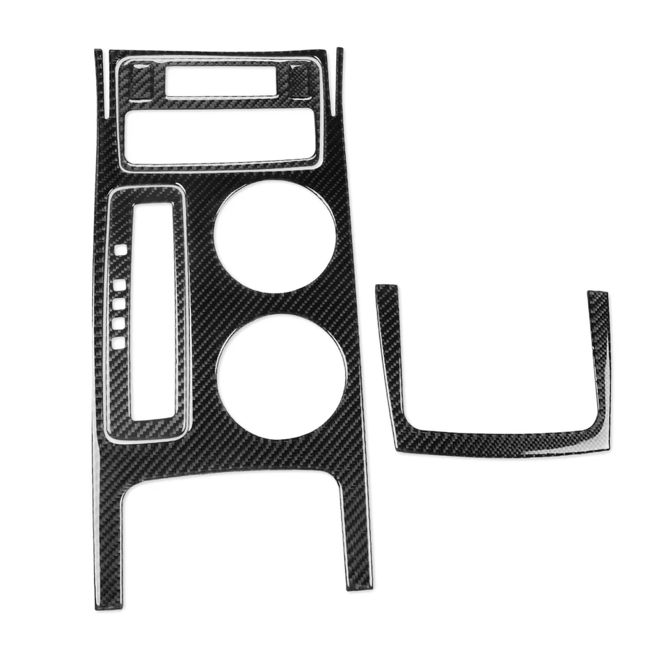 6x Cubierta de panel de cambio de marchas de consola de fibra de carbono real para Chevrolet Traverse 09-17 Foto 2 de 4