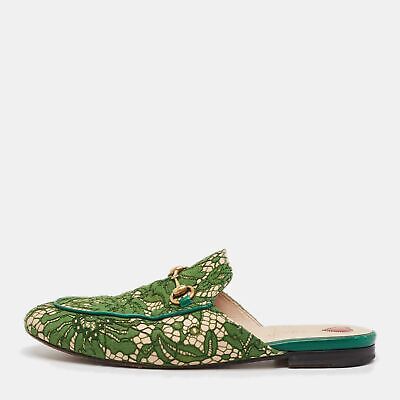 Gucci Green Leather and Mesh Princetown Mules Size 39.5 | eBay Gucci Green Leather and Mesh Princetown Mules Size 39.5 | eBay