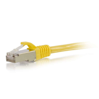 C2G Geschirmtes Snagless Cat6 Ethernet-Netzwerkkabel - Gelb - 15ft 
