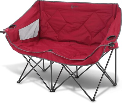 Camping Chair ARROWHEAD OUTDOOR Portable Folding Double Duo  Supports 500 lbs