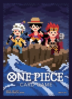 pixel art card sleeves mtg One Piece Card Game Official Sleeves: Assortment 8 - Pixel Art  Monkey.D.Luffy (70-Pack) main image 0