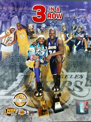 2002 NBA FINALS GAME 4 TICKET KOBE & SHAQ TITLE #3 LAKERS