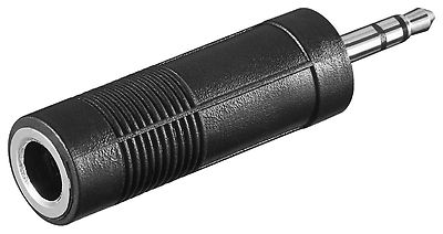 Adapter 3,5mm Klinke -> 6,3mm Klinke (Buchse)     #d209