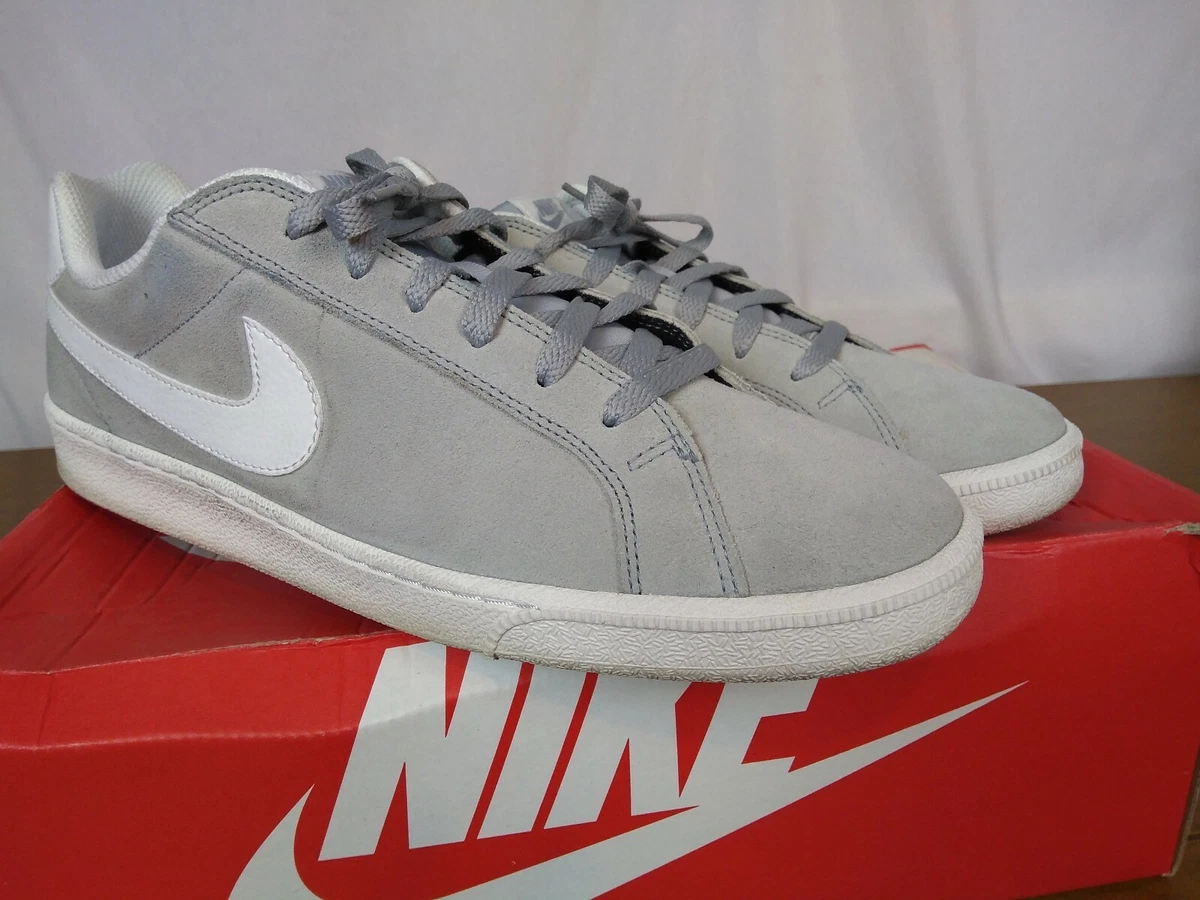 Men s Nike Court Majestic Suede Casual Shoes 653485 010 Sizes 13 Grey White