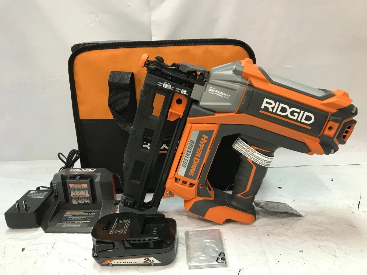 Ridgid battery powered clearance nail gun