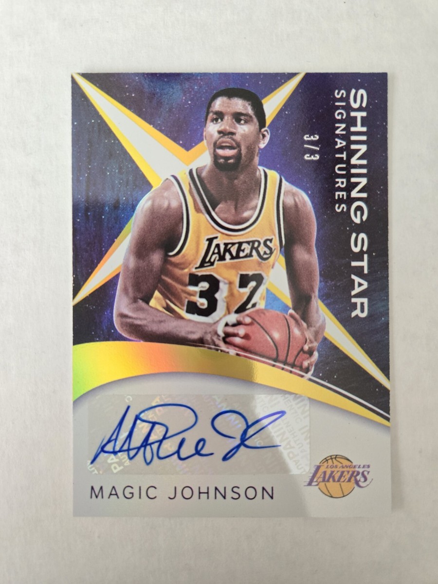スポーツ選手 Panini Magic Johnson auto /35 2021 MAGIC JOHNSON AUTO PANINI SHINING STAR SIGNATURES SP INSERT