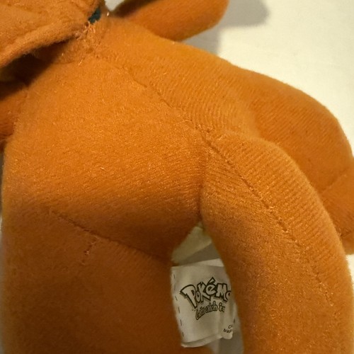 Vintage Nintendo 1999 Play By Play Pokemon 8” Charizard" Stuffed Plush Animal - Picture 8 of 9
