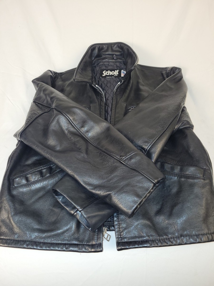 Schott Pebbled Cowhide Style #544 Car Coat Size 44 | eBay