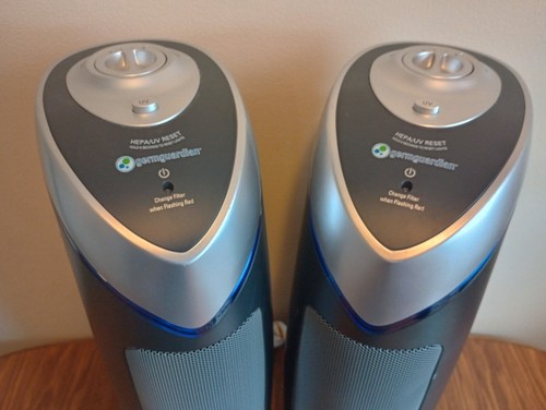 (2) Germ Guardian AC4825E 4 In 1 Air Purifier Hepa Filter Black - EXC. CONDITION - Picture 2 of 8