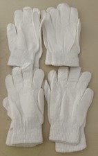 Stretchy white gloves ladies Small Or Medium