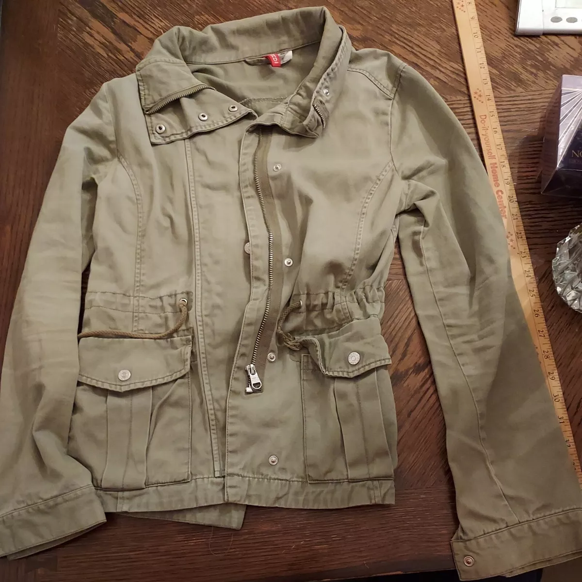 H&m divided cheap green jacket
