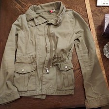 Women's Divided H M Light Green Utility Jacket Size 6 New