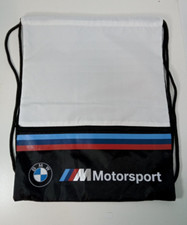 BMW Motorsport Drawstring Bag w/ Zippered Poc...