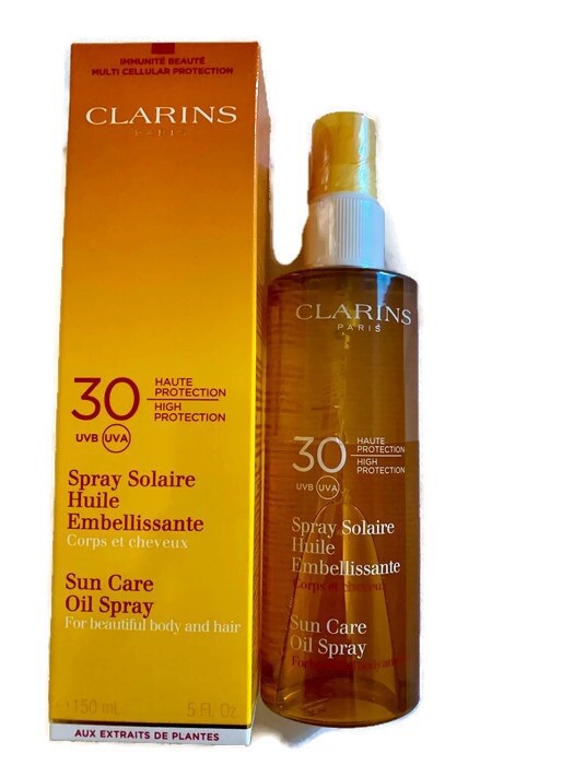 Clarins Sun Care Oil Spray For Body Hair 150ml Spf 30 For Sale