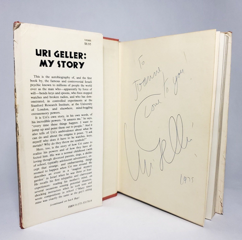 Uri Geller My Story SIGNED 1975 First Edition First Printing HC$DJ - Picture 2 of 13