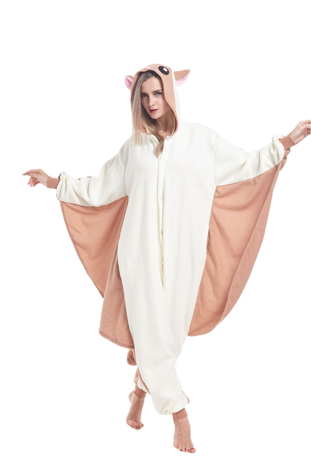 Flying Squirrel Pajamas Women Costumes Adult Animal Onesie0 Cosplay SleepingWear