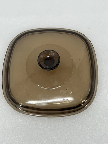 Pyrex Glass Lid A9C FITS A-2-B & A-3-B A-8-B & 9" Corning Ware Casseroles AMBER