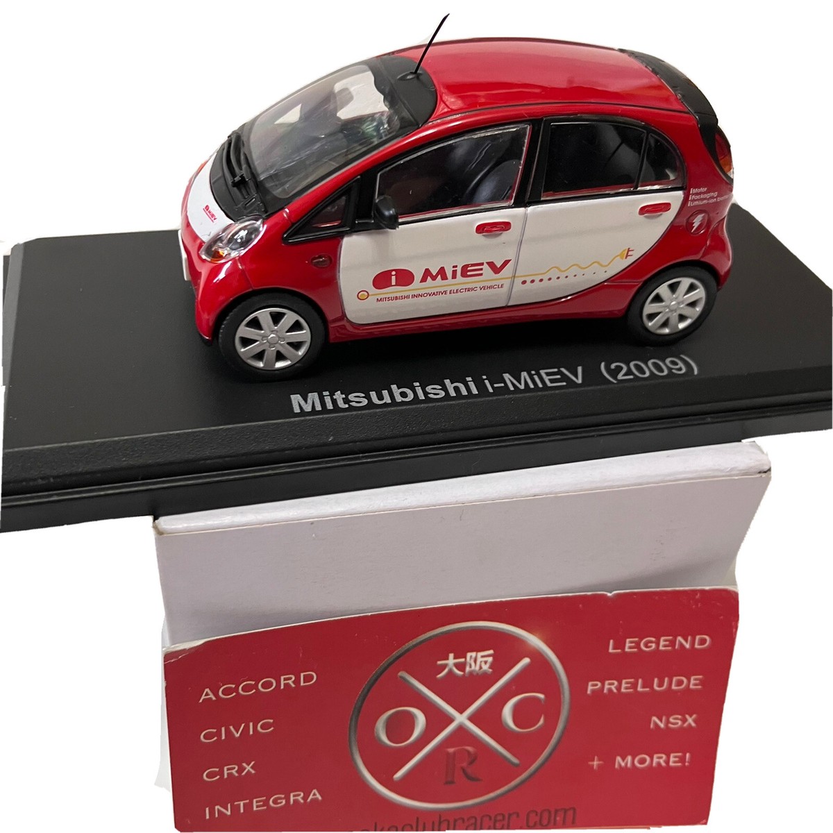 ミニカー Mitsubishi i-MiEV (2009) 1:43 Mitsubishi i-MiEV 2009 Diecast Toy Car Rare JDM Red