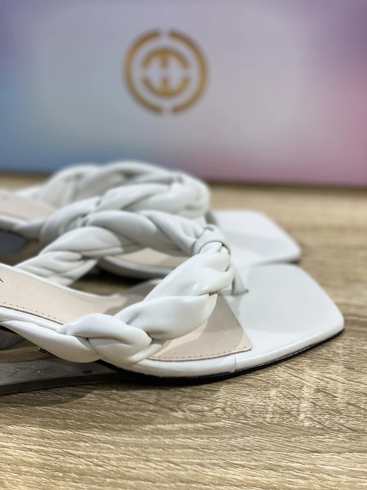 Cecelia New York Sandalo Donna Bianco Casual Luxury Woman Sandal 37 - Imagen 4 de 4