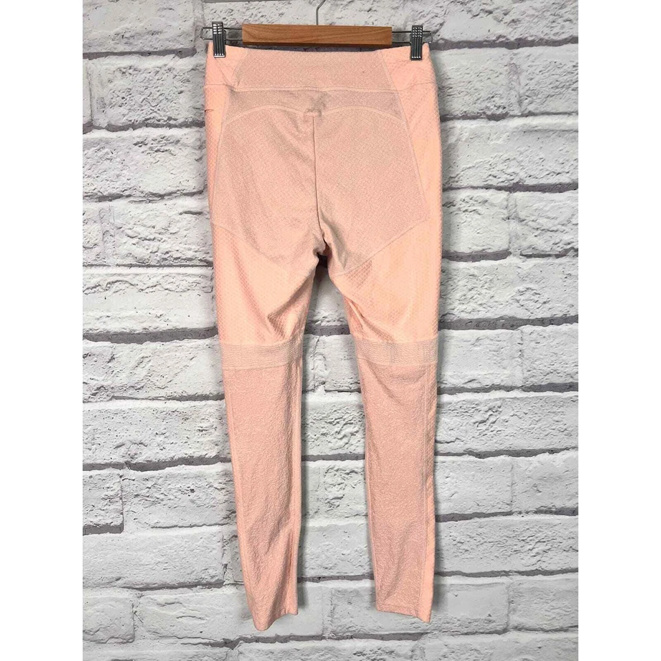 GYMSHARK Women's M Pink Blush True Texture High Waist Stretch Yoga Gym Leggings - Image 3 of 4