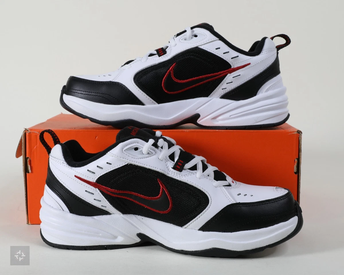 NEW Nike Air Monarch IV White Red Shoes (416355-101) Men&#039;s Size 6.5-13 4E | eBay