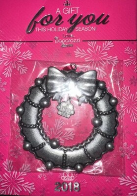 Paparazzi Jewelry Christmas Ornament 2018 Wreath Bow