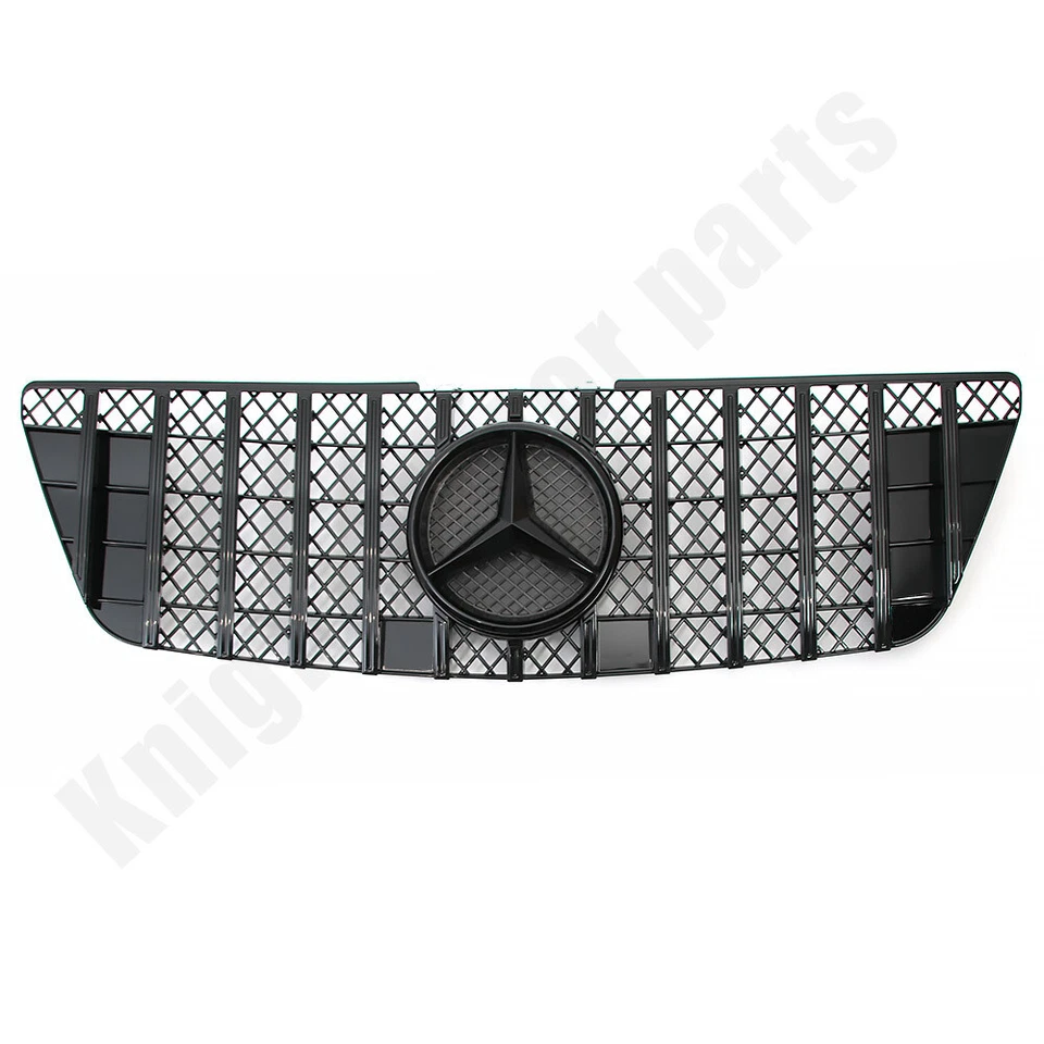 Glossy Black Front Grill OE Star Emblem For W164 2009-2011 ML320 350 450 500 550 - Image 2 of 4