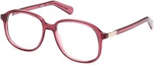 GUESS Originals GU8255 071 Burgundy Round Plastic Eyeglasses Frame 53-15-145 GU