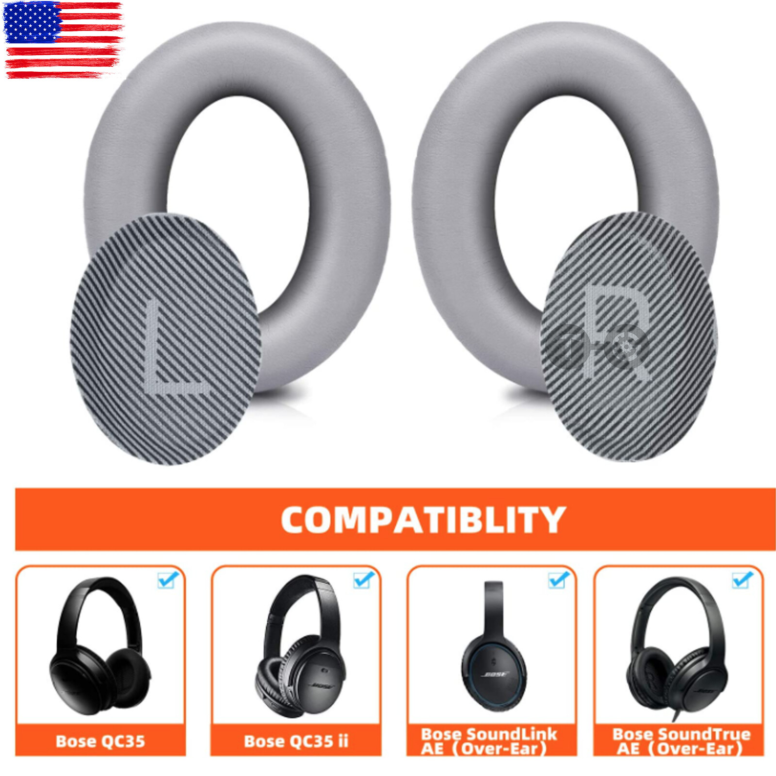 Ear Pad Cushion Replacement For Bose QuietComfort QC35 QC35II Earpad Headphones