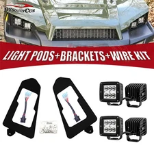 UPGRADE TO 24W LED CUBE HEADLIGHTS KIT FIT POLARIS RANGER 900 XP 13-19 CREW