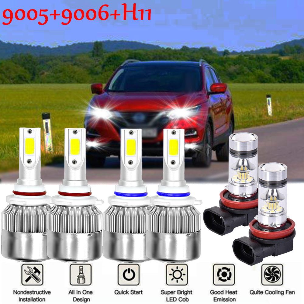 Upgrade Your 2008 Nissan Maxima with LED Headlight and Fog Lights Bulbs Kit