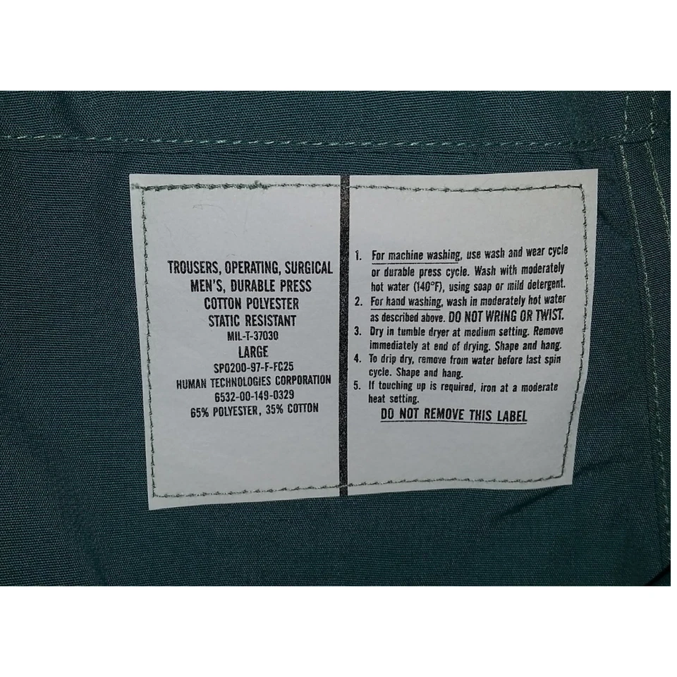 Nuevo paquete de 2 pantalones quirúrgicos médicos grandes (exfoliantes) *mocinc. 1982* Foto 2 de 2