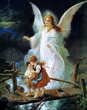 JESUS CHRIST GUARDIAN ANGEL 8X10 GLOSSY PHOTO PICTURE