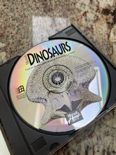 Vintage 1994 Microsoft Home DINOSAURS Interactive Game Software CD-Rom Windows - Bild 3 von 6