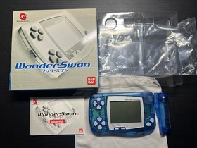 WonderSwan Console Skeleton Blue CIB Complete In Box US SELLER