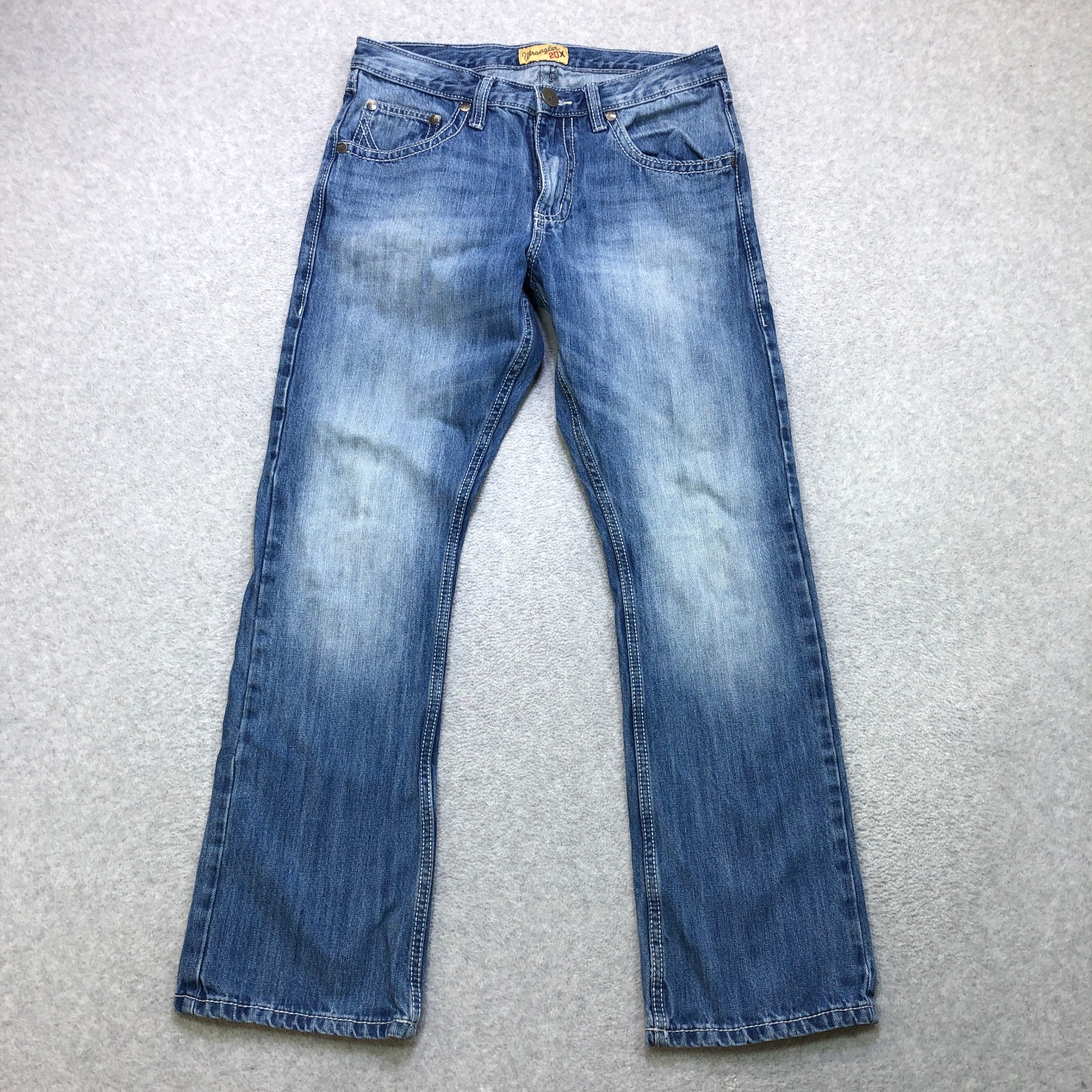 Mens 32x32 Blue Style 42 Vintage Boot Faded American Workwea