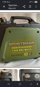 Sportsman 1000 Max Watts Inverter Generator Gasoline Portable Open Box