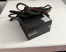 EVGA 500W 80 White ATX Power Supply 100-W1-0500 - Untested /Working When Pulled