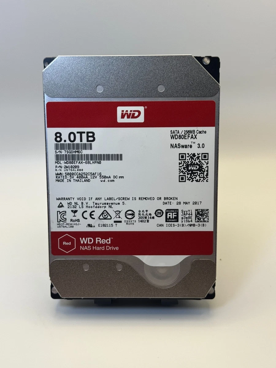 Western Digital Internal Hard Disk Drives 8 TB Storage Capacity