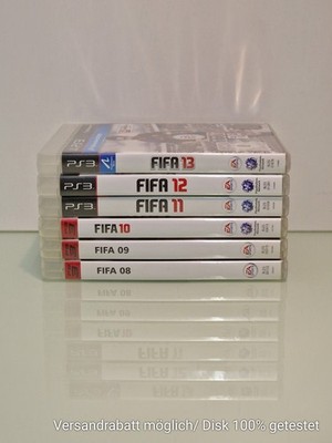 Fifa Bundle Paket - FIFA 08 09 10 11 12 13 Zustand sehr gut CIB OVP PS3