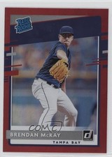 2020 Panini Donruss Rated Rookie Holo Red Brendan McKay #36 2k3