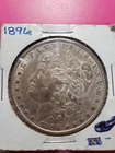 1896 Morgan Dollar $1 Circulated Silver Coin Uncertified 0.9 Fineness.  #191