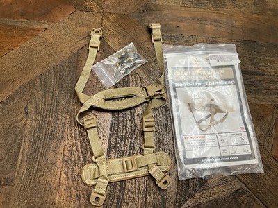 Ops-Core ACH & ECH H-Nape Head-Loc Helmet Chinstrap Retention System Tan NEW
