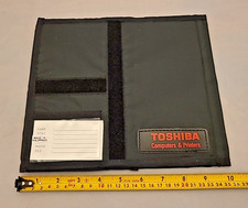 Toshiba 3.5" floppy Disk Folding Storage/Carrying Pouch Black 