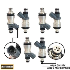 High-Quality 6x Fuel Injectors For 4Runner 3.4L 1996-98 Toyota T100 3.4L 1995-98