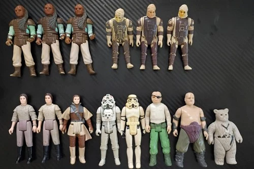 Starwars Vintage Figures Lot of 14 ROTJ Kenner Loose Action Figures