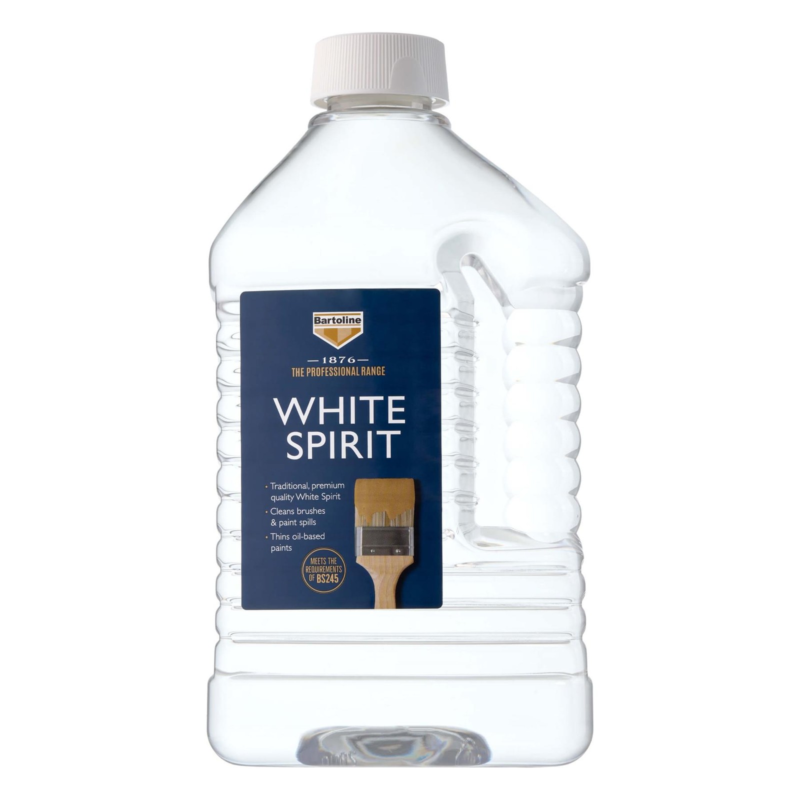 3x Bartoline 1876 White Spirit Low Odor Brush Paint Cleaner Oil-Based Solvent 2L